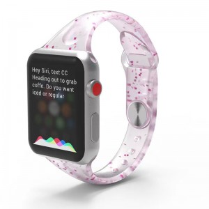 Glitter silikonarmband silikonband